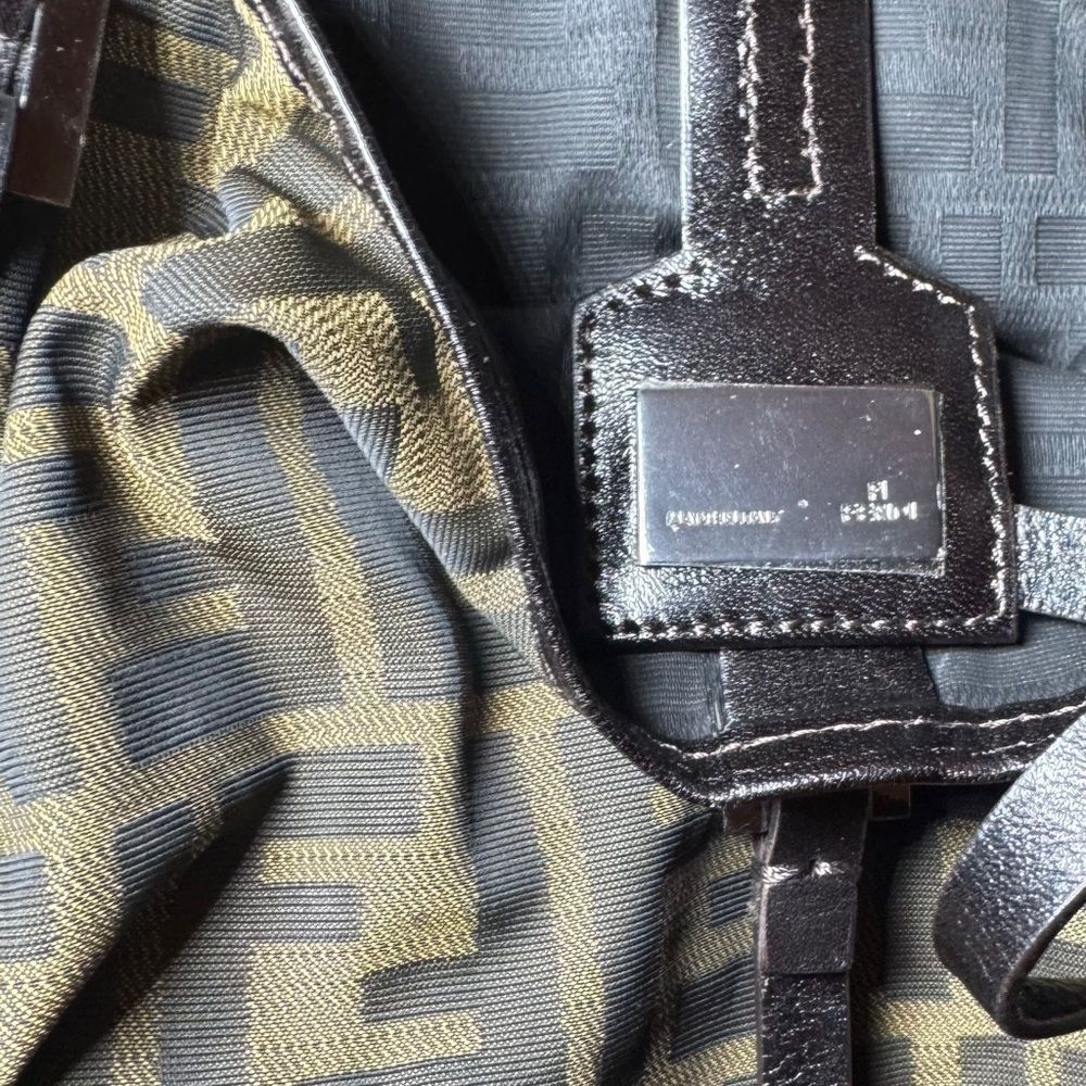 Fendi Brown and Black Zucca Tote - Picture 13 of 16